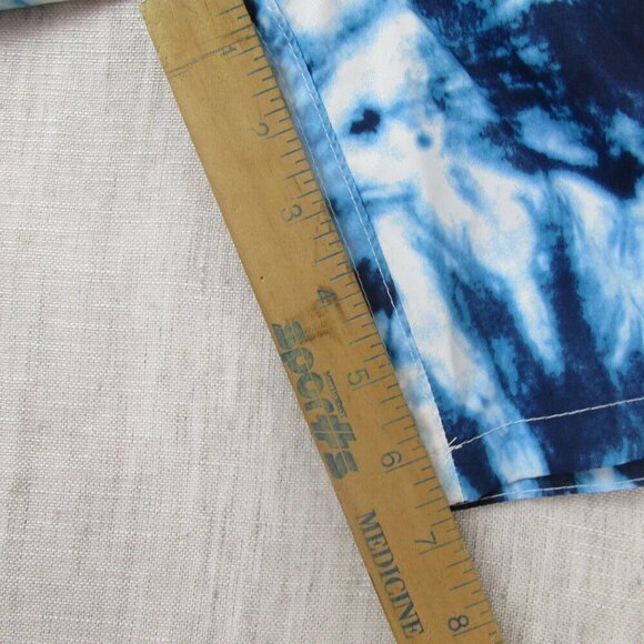 Men's Abercrombie &‎ Fitch Blue tie dye Drawstring shorts, size 31 - Picture 5 of 9